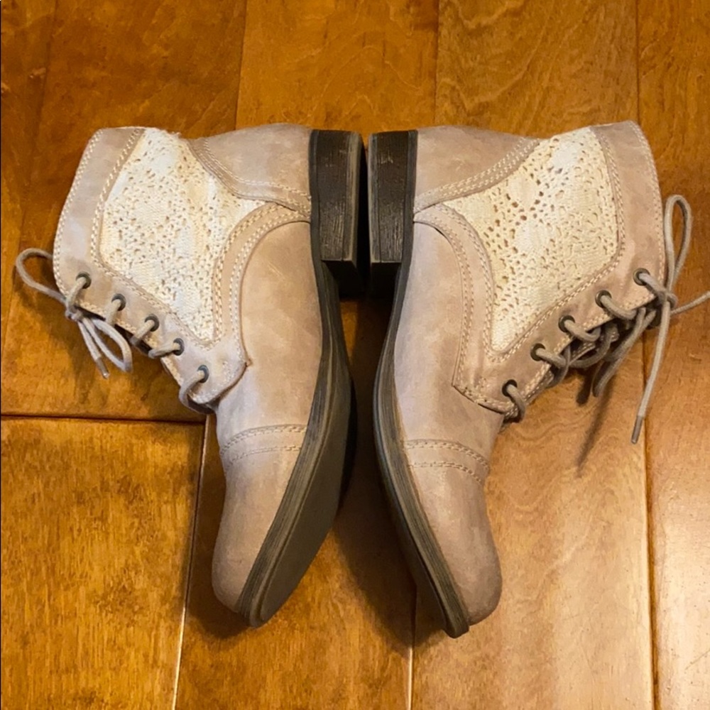 Tan ankle boots